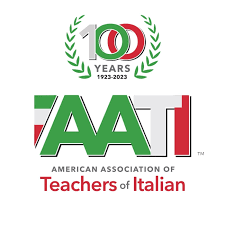 Logo and text reading American Association of Teachers of Italian